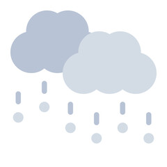 Snow Cloud weather flat icon