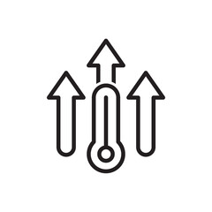 Temperature growing Icon