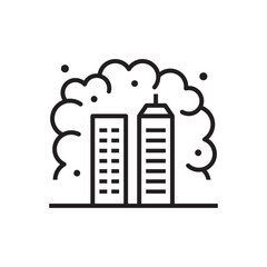 Obraz premium City Air Pollution