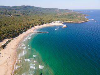 Aerial view of Perla beach, Bulgaria