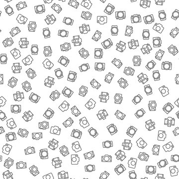 Photo Cameras Seamless Pattern for printing, wrapping, design, sites, shops, apps