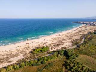 Fototapeta na wymiar Aerial view of Perla beach, Bulgaria