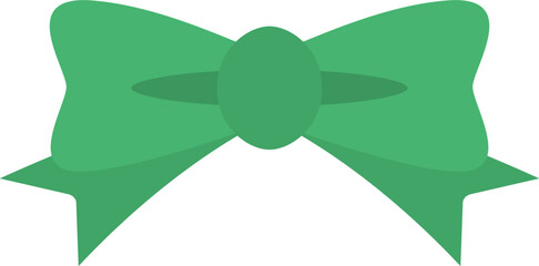 vector of a green ribbon
