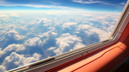 A passanger planes window view of the earth from above.UHD wallpaper