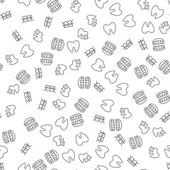 Treatment of Tooth Seamless Pattern for printing, wrapping, design, sites, shops, apps