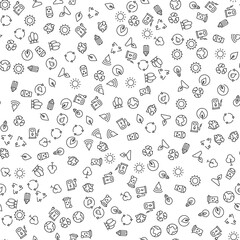 Lamp, Tree, Planet, Gas Station Seamless Pattern for printing, wrapping, design, sites, shops, apps