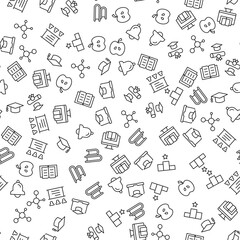 Chemical Compound, Classroom, Apple, Science Seamless Pattern for printing, wrapping, design, sites, shops, apps