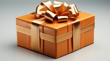 Gift box on isolated. Generative AI