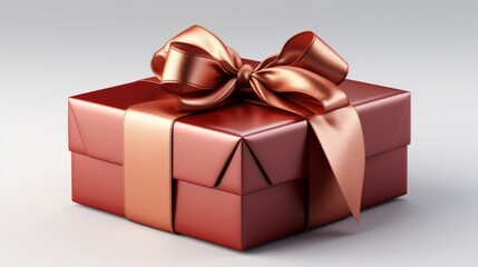 Obraz premium Gift box on isolated. Generative AI
