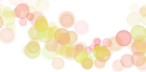 Colorful pink and yellow graphic design bubble dot overlay