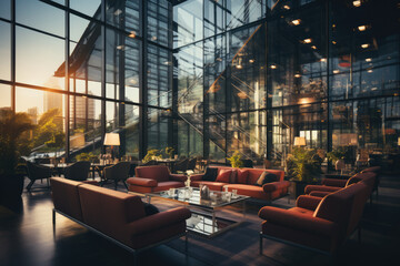 A global business summit with leaders from diverse industries and countries, facilitating discussions on the future of international commerce. Concept of global business conferences. Generative Ai.