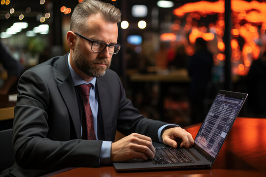 A Person Reading News Articles About International Trade Agreements And Their Impact On Businesses, Emphasizing The Role Of Policy In Globalization. Concept Of Trade Agreements. Generative Ai.