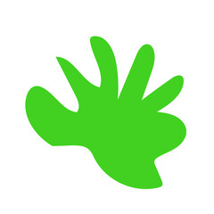 Obraz premium Red green abstract shapes vector decor