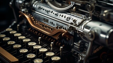 An antique typewriter with vintage charm