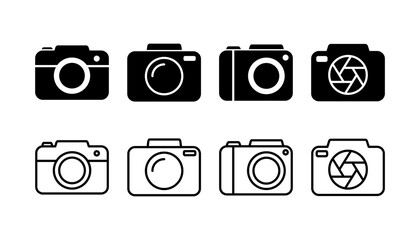 Camera Icon in trendy flat style isolated. Camera symbol web site design