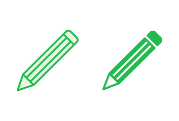 Pencil icon set. pen symbol. edit icon vector