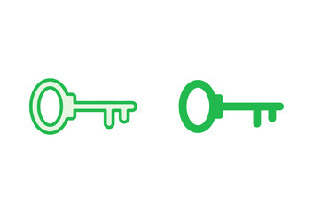 Key icon set. Key vector icon. Key symbol