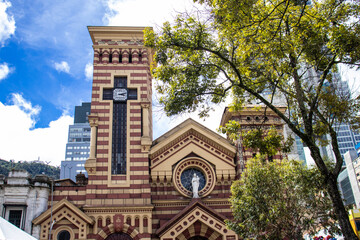 Obraz premium Historic Parish of Our Lady of the Snows built in 1568 at Bogota city center in Colombia