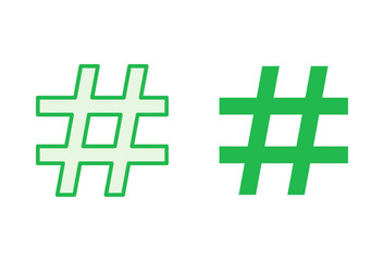 Obraz premium Hashtag icon set. hashtag symbol