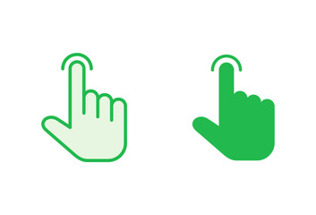 Hand cursor icon set. cursor icon vector. hand cursor icon click