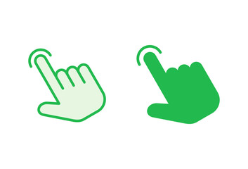 Hand click icon set. pointer icon vector. hand cursor icon vector