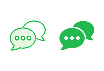 Chat icon set. speech bubble icon. comment icon vector. message. contact us