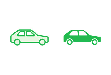 Car icon set. car vector icon. small sedan