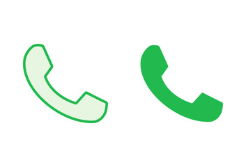 Call icon set. telephone icon vector. phone icon vector. contact us