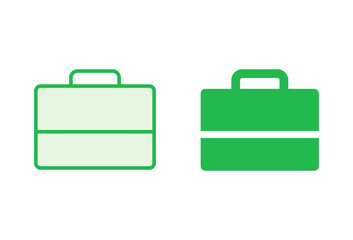 Briefcase icon set. suitcase icon. luggage symbol.