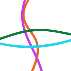 Colorful abstracts lines background 