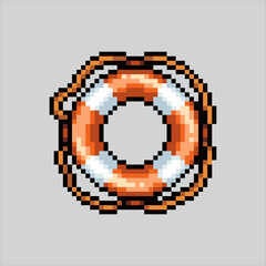 Pixel art illustration Lifebuoy. Pixelated lifebuoy. Ocean lifebuoy
icon pixelated for the pixel art game and icon for website and video game.
old school retro.