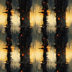 Obraz premium Dystopian Vertical Patterns Seamless Repeatable Background.