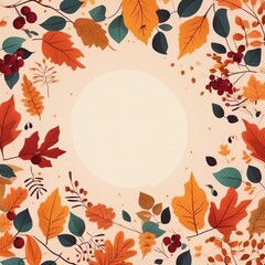 Obraz premium autumn background with leaves