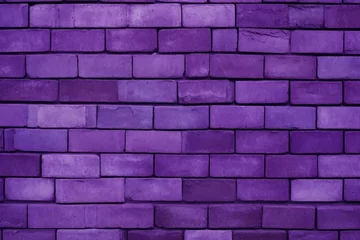 Crédence de cuisine en verre imprimé Mur de briques Purple brick wall