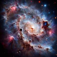 Cosmic Nebula, AI generated Illustration