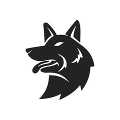 german shepherd template Isolated. Brand Identity. Icon Abstract Vector graphic