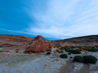 Rocas Coloradas, a landscape of Mars in Patagonia Argentina, Chubut