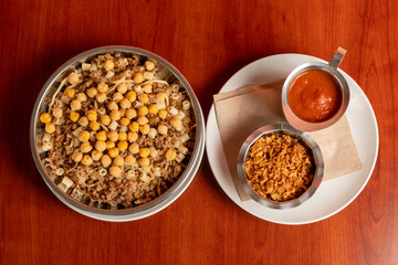 Mixed pasta, rice, lentils and chickpeas