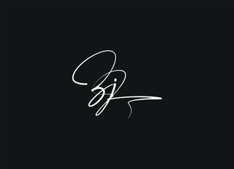 ZJ handwriting logo design