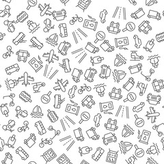 Scooter, Moped, Gas Station, Road Seamless Pattern for printing, wrapping, design, sites, shops, apps