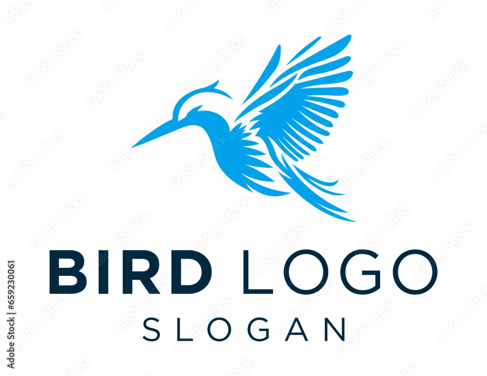 Aufkleber logo about bird on a white background. created using the coreldraw application.