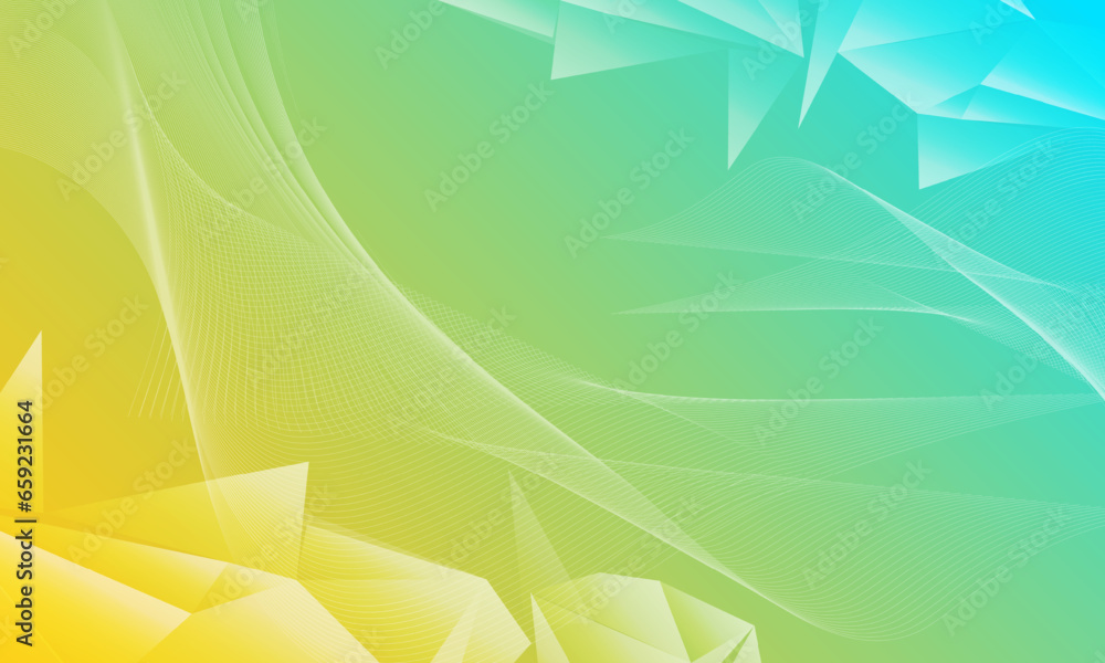 Wall mural triangle and abstract wavy design background vector. triangle wavy background vector