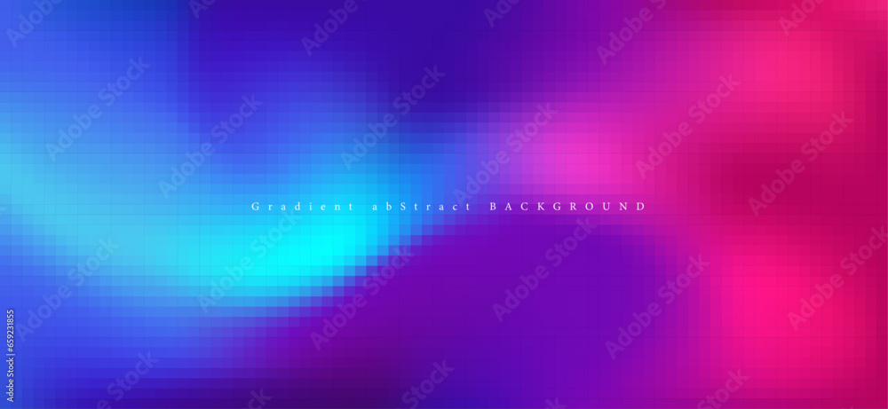 Poster pixels mosaic gradient colorful graphic design pattern with space for your text. idea for banners an