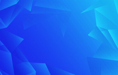 Blue Triangle geometric design background vector. Triangle polygon background vector