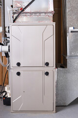 Double stage gas furnace. Residential furnace