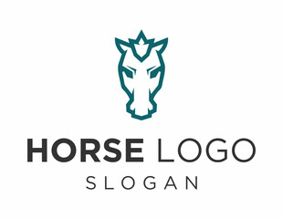 Logo about Horse on a white background. created using the CorelDraw application.
