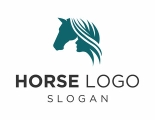 Obraz premium Logo about Horse on a white background. created using the CorelDraw application.