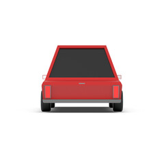 빨간 세단 자동차 Red Sedan Car