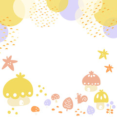 秋のスクエアバナー07　まちなみ柄