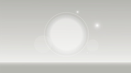 White abstract background with circle and place for text.